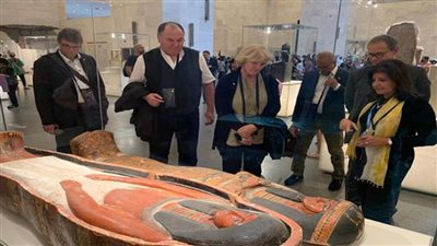 وفد من البرلمان الألماني يزور المتحف القومي للحضارة
