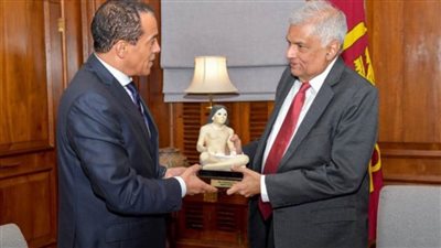 الرئيس السريلانكي يستقبل السفير المصري في كولومبو