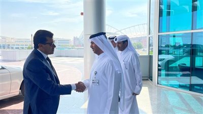 وزير الرياضة يزور أكاديمية أسباير ومستشفى الطب الرياضى بالدوحة