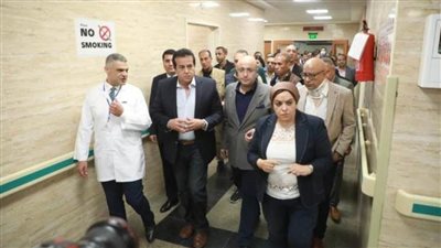 وزير الصحة يتفقد مستشفى إهناسيا ومشروع تطوير بني سويف المركزي