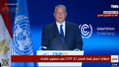 بالفيديو.. كلمة نائب رئيس الولايات المتحدة الأمريكية الأسبق خلال قمة المناخ 