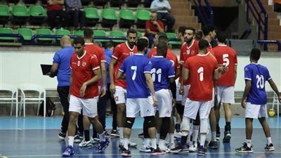 رجال طائرة الأهلي يفوز على مصر للبترول في الدوري