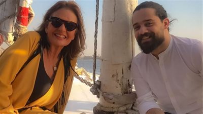 بكر شمدين يلتقي الفنانة يسرا في 