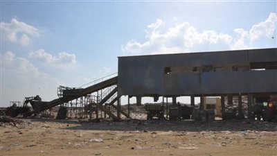 سكرتير عام بنى سويف يتابع إنشاء خطوط وتطوير الخطوط بمصنع تدوير القمامة