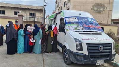 الكشف على 1731 مواطنًا فى قافلة طبية مجانية بقرية بلقطر الشرقية بالبحيرة