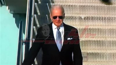 عاجل.. وصول طائرة الرئيس الأمريكي بايدن لمطار شرم الشيخ 
