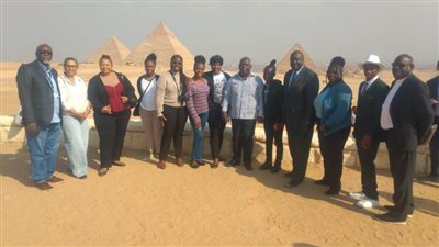 منطقة الاهرامات تستقبل وفودًا من المشاركين فى مؤتمر المناخ