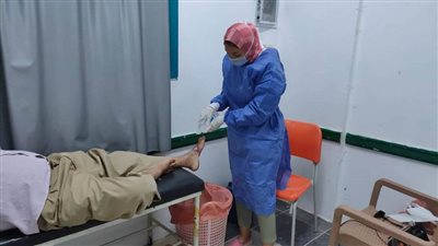 فحص 3127 حالة خلال قافلة الطبية لمرضى السكر بالوادي الجديد