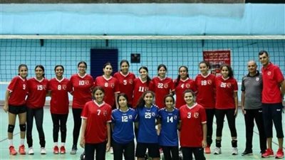 فريق ناشئات طائرة الأهلى يفوز على الاتحاد السكندري بالدوري