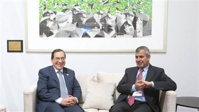 وزير البترول يبحث مع نظيره الأردني أوجه العلاقات المشتركة بين البلدين في قطاع الغاز الطبيعي
