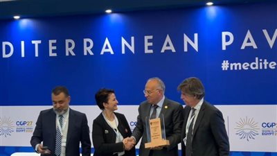 وزير الري يتسلم جائزة عن بحث 