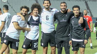 منتخب مصر يواصل تدريباته استعدادًا لودية بلجيكا 