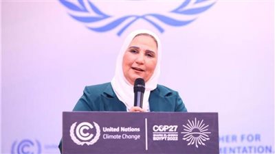 وزيرة التضامن تسلط الضوء على أهمية مشاركة المجتمع المدني في مجابهة تغير المناخ