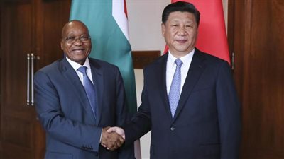 رئيس جنوب إفريقيا يلتقي نظيره الصيني