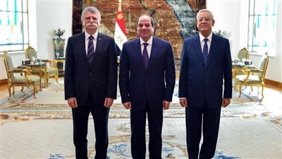 الرئيس السيسي يستقبل رئيس الجمعية الوطنية المجرية