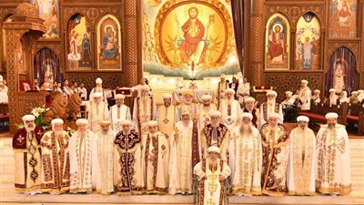 ترقية 11 أسقفا من المجمع المقدس إلى درجة مطران بيد البابا تواضروس الثاني