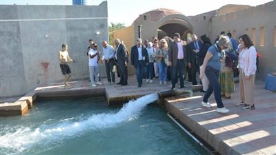 الزملوط يرافق وفد الأطباء الأوروبي المصري في جولة بمخيم جناح السياحي