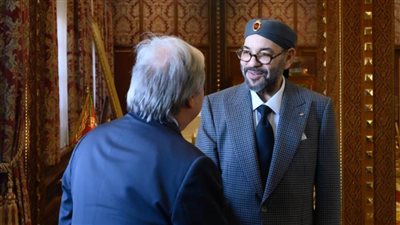 الملك محمد السادس يستقبل الأمين العام للأمم المتحدة