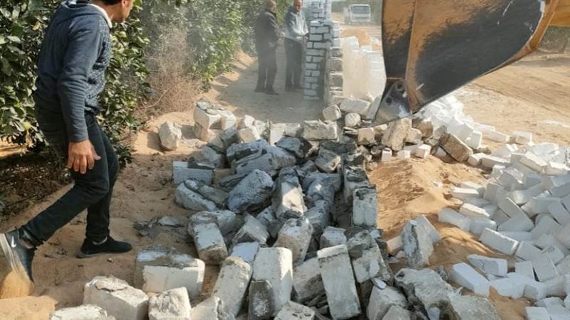 إزالة التعديات بالبحيرة