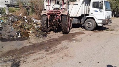 رفع 60 طن مخلفات وتراكمات من قرى بني محمد سلطان ودمشير بالمنيا