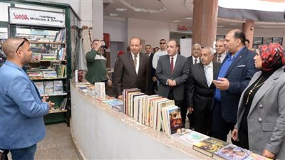 افتتاح معرض الكتاب الحادي عشر بجامعة المنصورة 