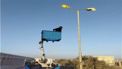 صيانة ورفع كفاءة الإنارة العامة بمركز ومدينة فايد 