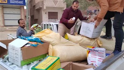 ضبط 610 عبوات مواد غذائية مجهولة المصدر ومنتهية الصلاحية بالبحيرة