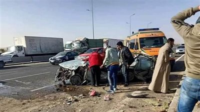 شاب يلحق بصديقه داخل مستشفى العاشر اثر حادث انقلاب سيارة بالشرقية 