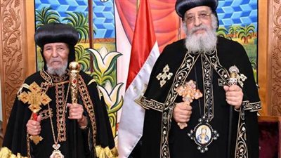 البابا تواضروس ينعي بطريرك كنيسة التوحيد الأرثوذكسية الإريترية 
