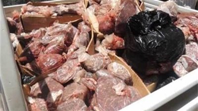 ضبط 3 أطنان مصنعات لحوم مجهولة المصدر بالقليوبية 