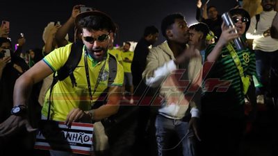 فرحة جماهير البرازيل بالتغلب على كوريا الجنوبية  بكأس العالم قطر 2022