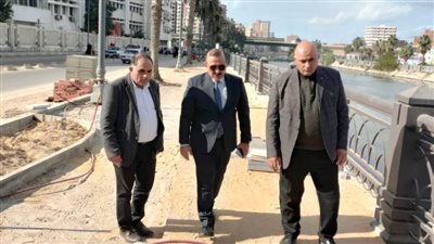 سكرتير عام محافظة البحيرة يتابع أعمال تطوير كورنيش دمنهور