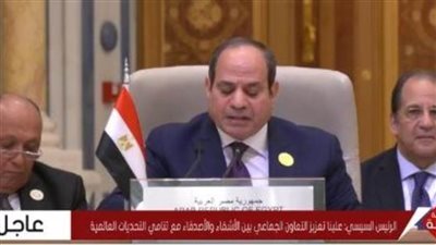 عاجل.. نص كلمة الرئيس السيسي في القمة العربية الصينية 