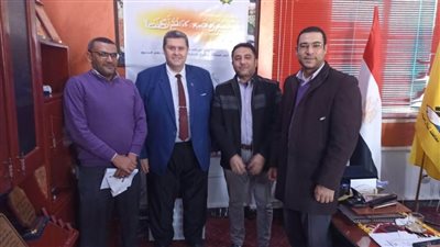 استقبال وفد الشركة المصرية للاتصالات لبحث سبل التعاون 