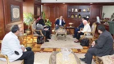 محافظ بني سويف يستقبل فريق عمل مشروع الدعم الفني لوزارة التنمية