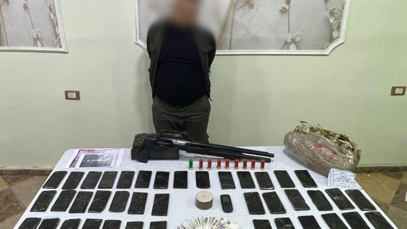 المضبوطات والمتهم