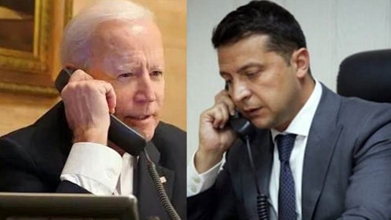 بايدن وزيلنسكي -