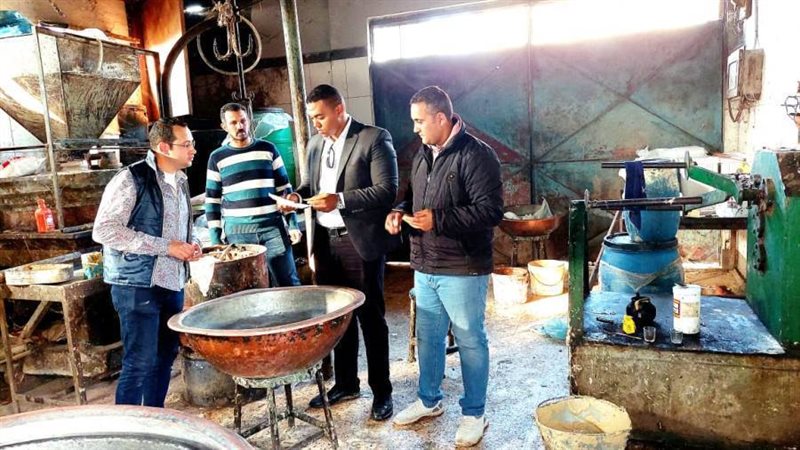 ضبط 5 طن حلاوة طحينية