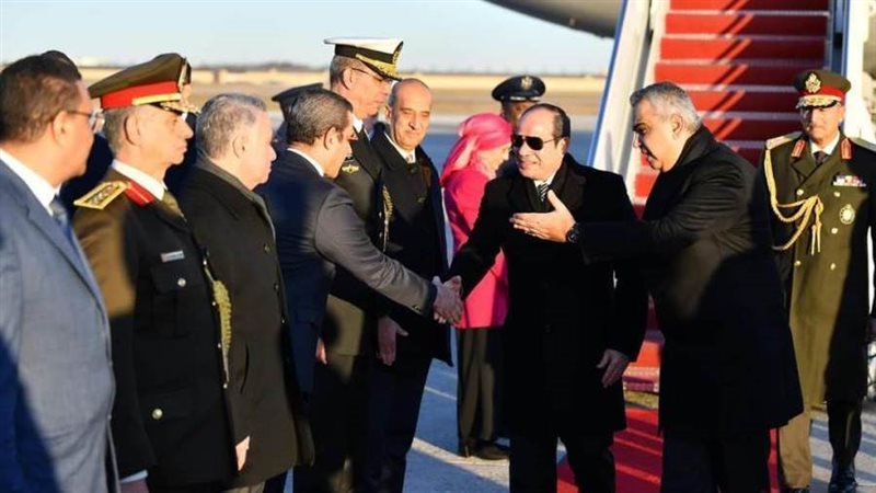 الرئيس السيسي يصل