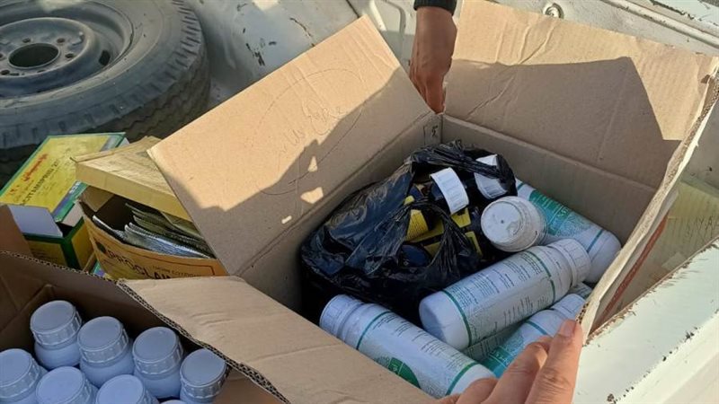 جانب من المضبوطات