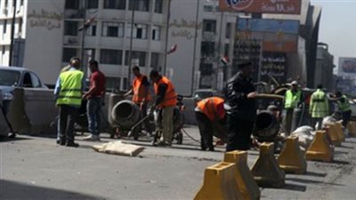 تحويلات مرورية لتنفيذ مشروع رصف مسطح كوبري سمير غانم بالقاهرة الجديدة