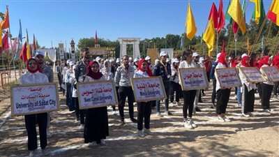 جوالة جامعة المنيا تشارك بالمعسكر الدولي للجامعات العربية.. صور 