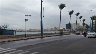 أمطار متوسطة على الإسكندرية مع استمرار حركة الملاحة بالميناء