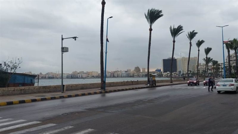 الطقس السىء بالاسكندرية