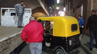 ضبط ٢٦ مركبة توك توك و٦ تروسيكلات بنطاق حي المنتزة ثان بالإسكندرية