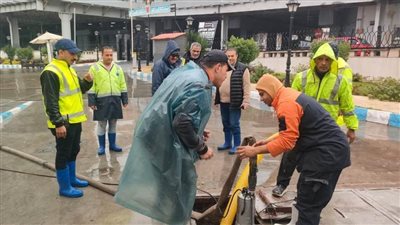 هطول أمطار غزيرة على الإسكندرية منذ الصباح الباكر