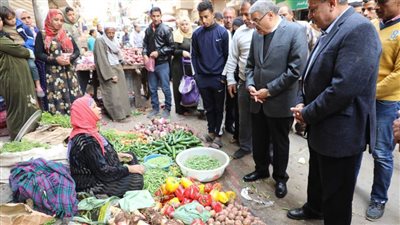 محافظ المنيا يقود حملة مكبرة لضبط الأسعار ومراقبة الأسواق بمدينة المنيا الجديدة وحي غرب