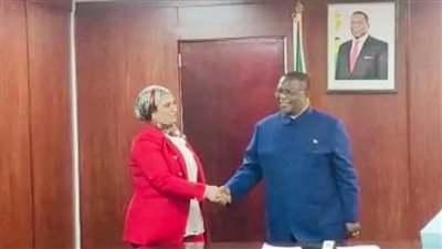 نائب رئيس الجمهورية وزير الصحة الزيمبابوي يشيد بعلاقات الصداقة التاريخية مع مصر