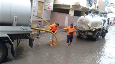 سقوط أمطار متوسطة بمدن ومراكز محافظة البحيرة