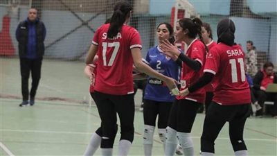 سيدات طائرة الأهلي يفوز على وادى دجلة